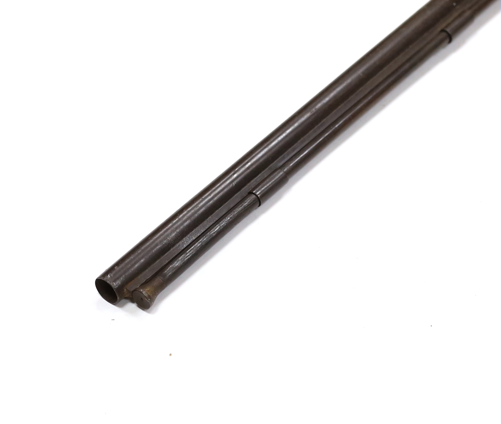 A mid 19th century percussion sporting gun, engraved J.J. Leonard, barrel 81.5cm